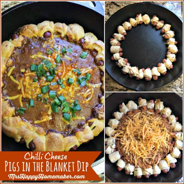 Chili Cheese Pig in the Blanket Dip 
