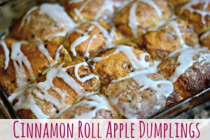 Cinnamon Roll Apple Dumplings
