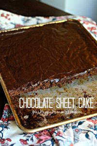 The best chocolate sheet cake