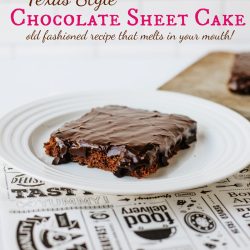 Texas Style Chocolate Sheet Cake