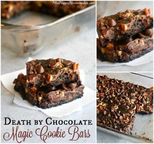 Death by Chocolate Magic Cookie Bars - ONLY 5 INGREDIENTS!!!