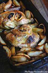 Greek Restaurant Style Lemon Garlic Chicken - my best friend learned how to make this delicious & easy dish in a family Greek restaurant some 20 years ago & it's SO good! It's all about the method here!!