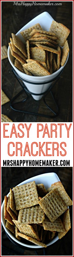 EASY PARTY CRACKERS - ONLY 4 INGREDIENTS!!