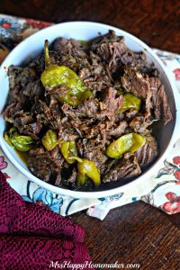 Pepperoncini Beef in the crockpot