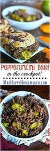 Pepperoncini Beef in the crockpot