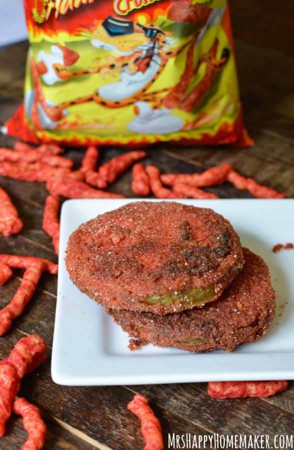 Hot Cheetos Fried Green Tomatoes