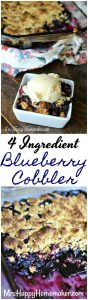 4 Ingredient Blueberry Cobbler