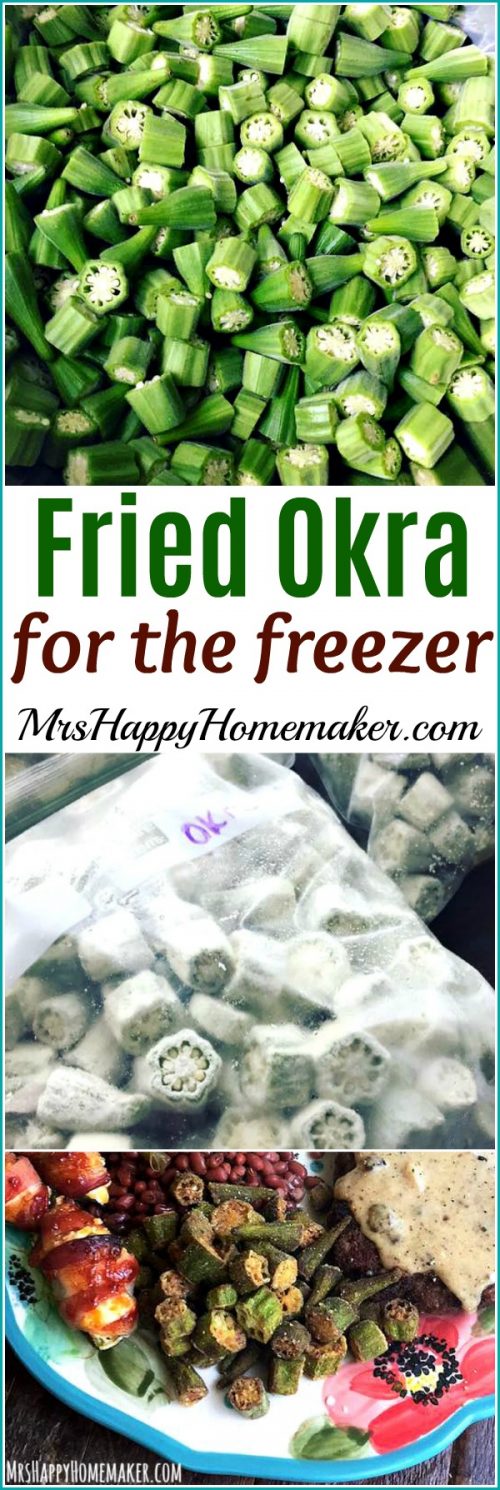 preserving okra - making fried okra for the freezer