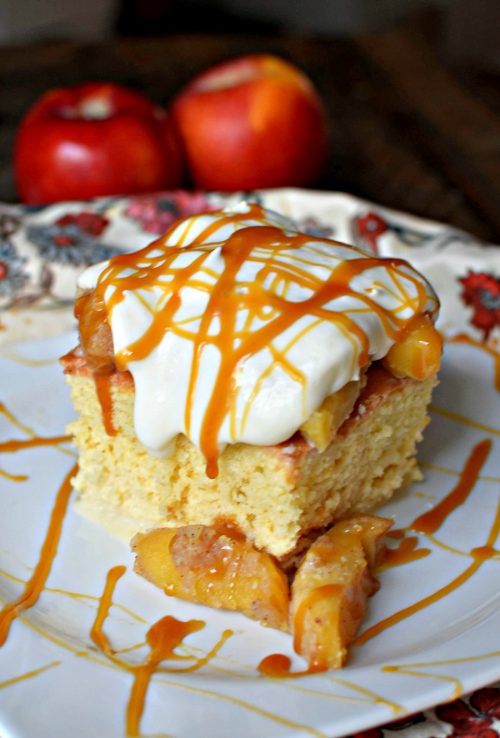 Caramel Apple Tres Leches Cake