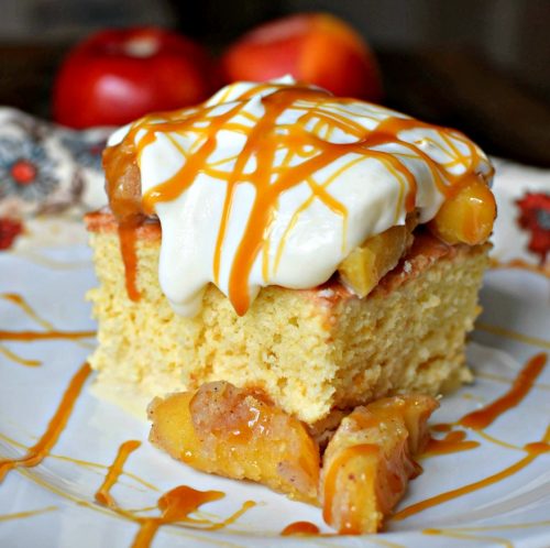 Caramel Apple Tres Leches Cake