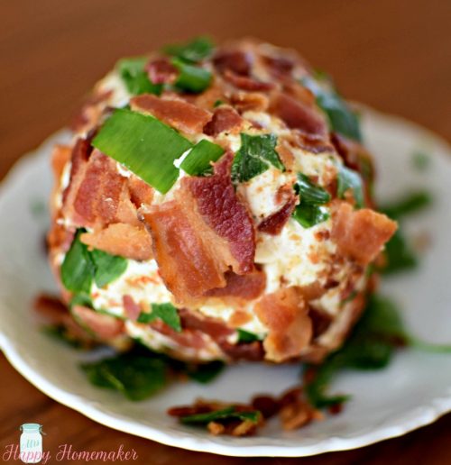 The easiest cheese ball ever - bacon cheddar cheese ball