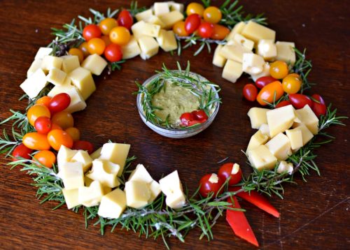 wreath cheese board