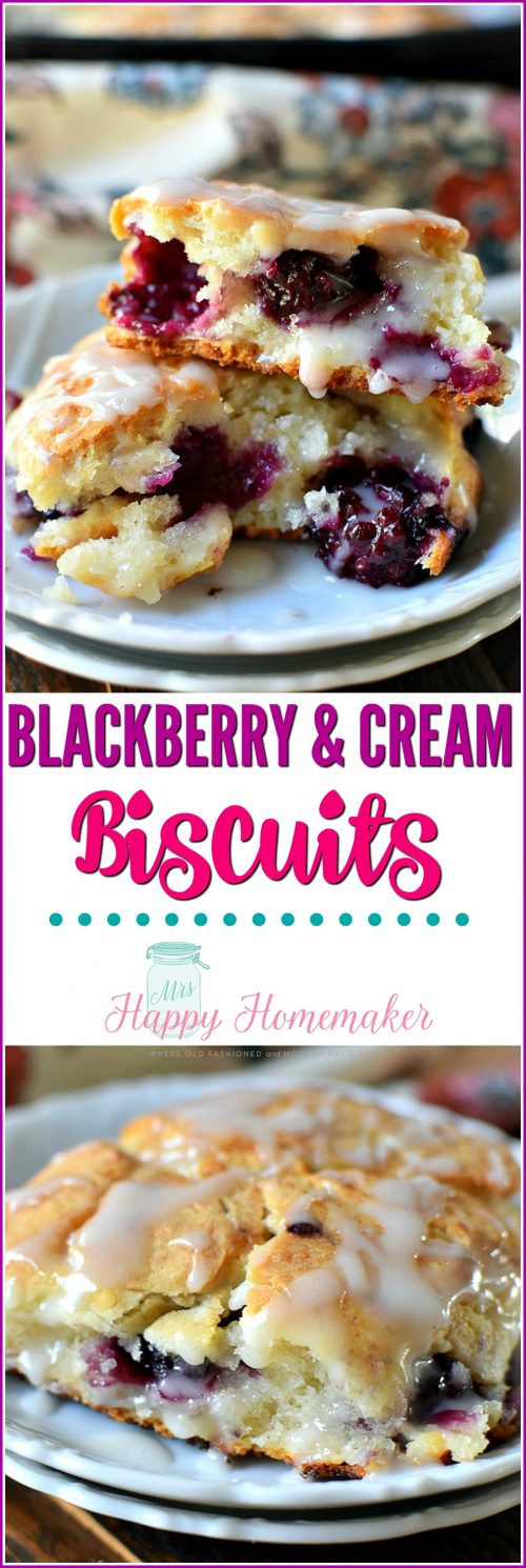 Blackberry & Cream Biscuits - only 4 ingredients!!!