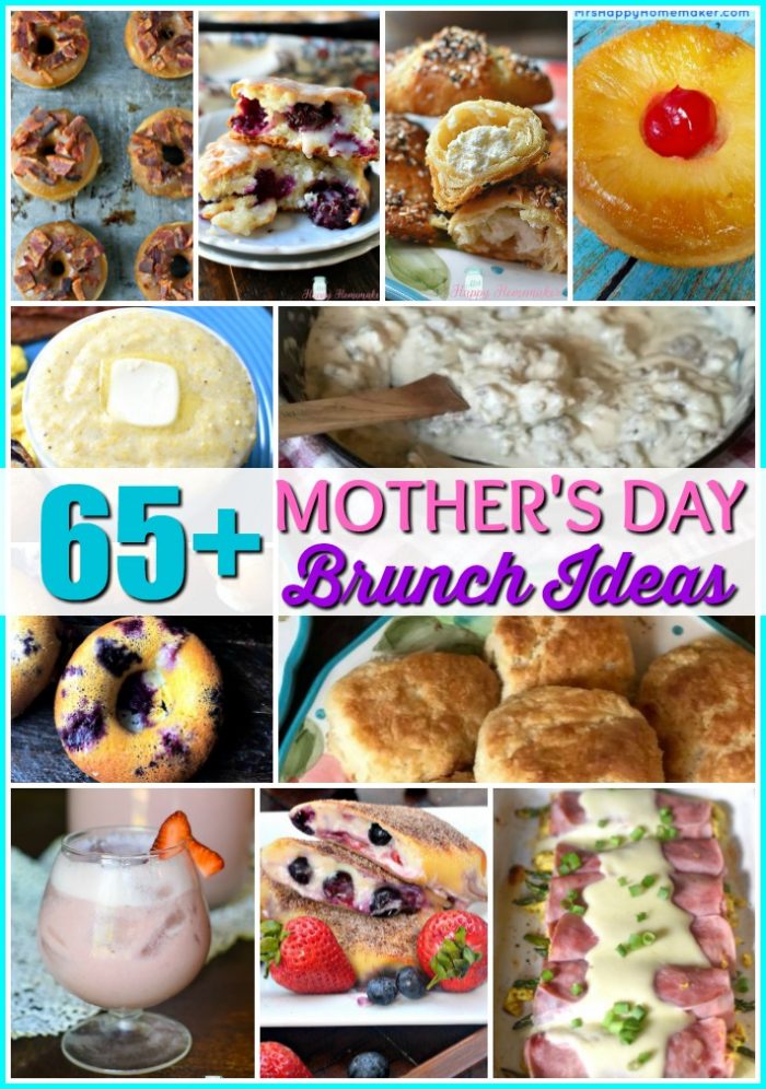 65+ mothers day brunch ideas collage