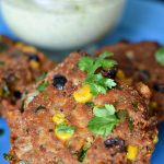 Mexican Salmon Patties - this is my grandmother's recipe for salmon patties that I jazzed up with some ingredients like black beans, corn, jalapenos, & taco seasoning. You won't believe how delicious this is!! | MrsHappyHomemaker.com @mrshappyhomemaker