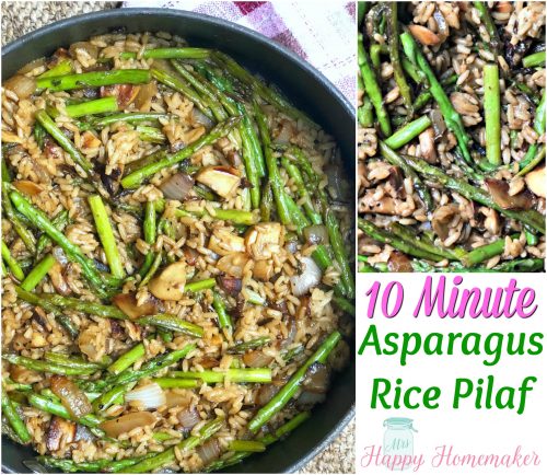 10 Minute Asparagus Rice Pilaf
