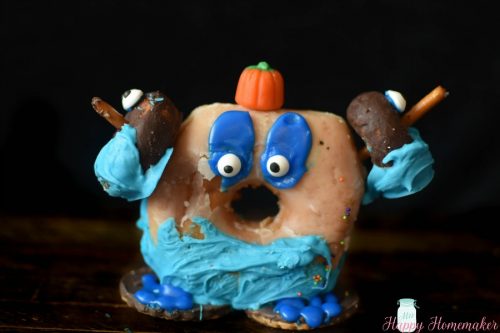 Donut Monsters - monster figures made out of donuts and other edible treats