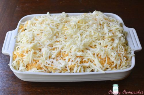 Easy Cheesy Hash Brown Casserole unbaked