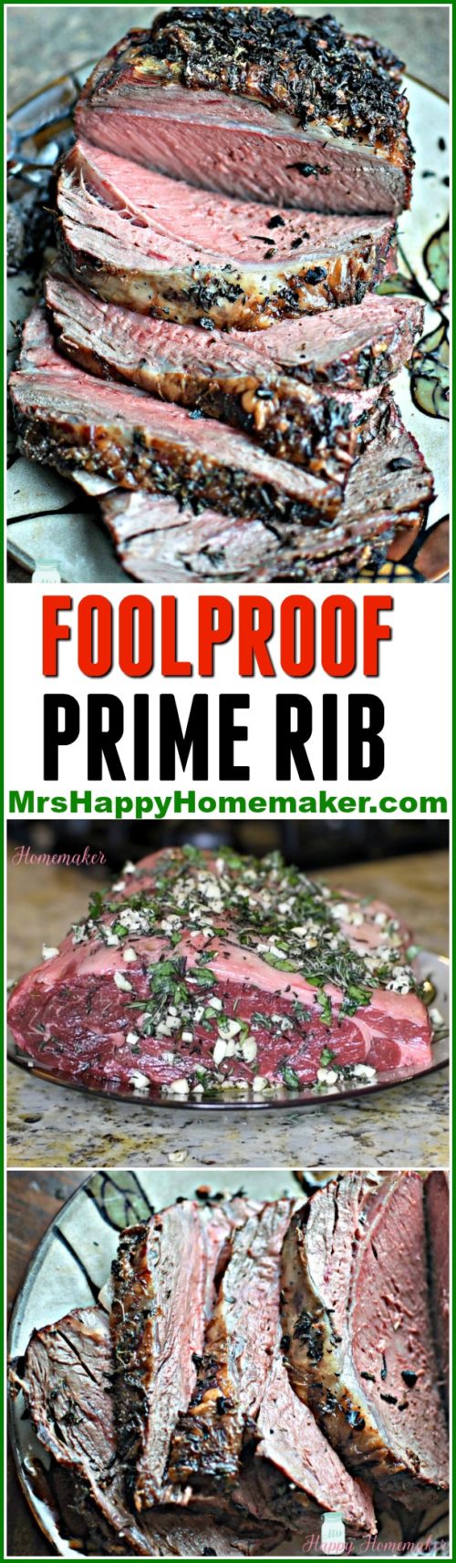Foolproof Prime Rib | MrsHappyHomemaker.com @mrshappyhomemaker #primerib #foolproof #foolproofprimerib #christmasdinner