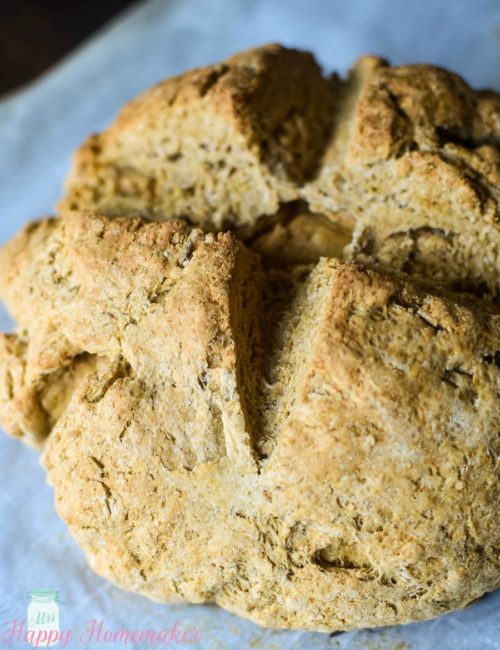 Irish Brown Bread | MrsHappyHomemaker.com