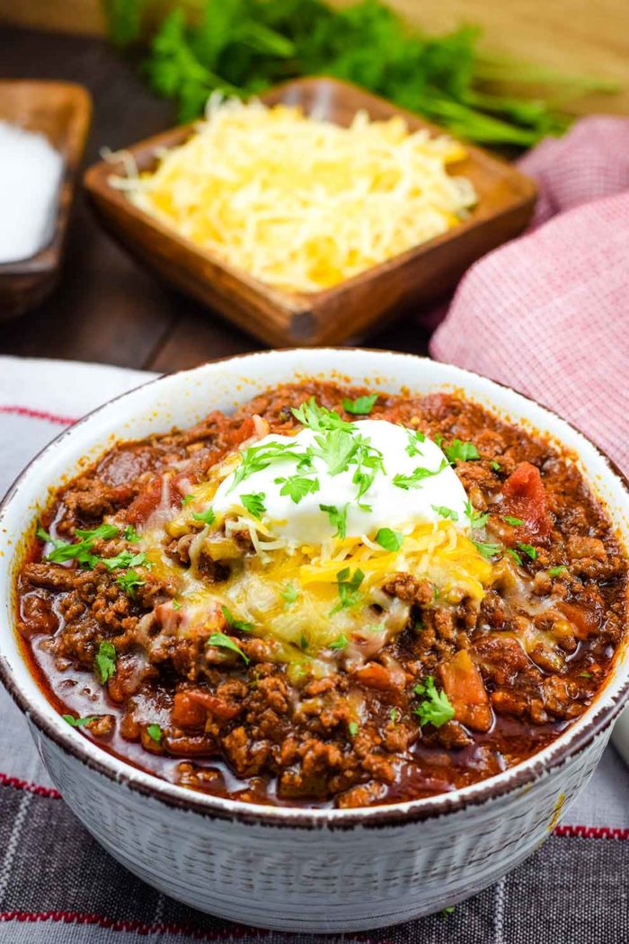 low carb beef chili 