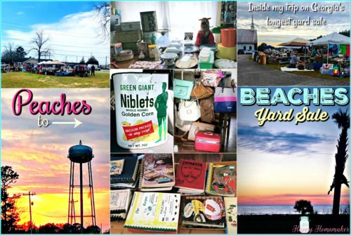 Peaches to Beaches Yard Sale collage