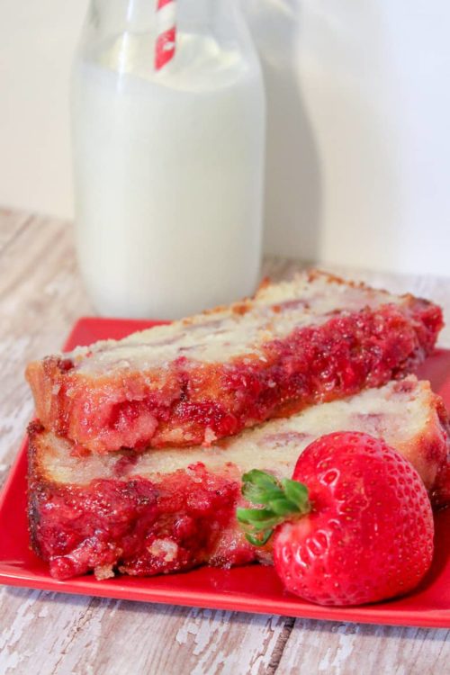 sliced Strawberry Yogurt Pound Cake