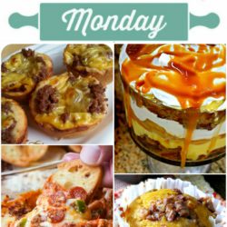 Meal Plan Monday collage header image with 4 images of various foods