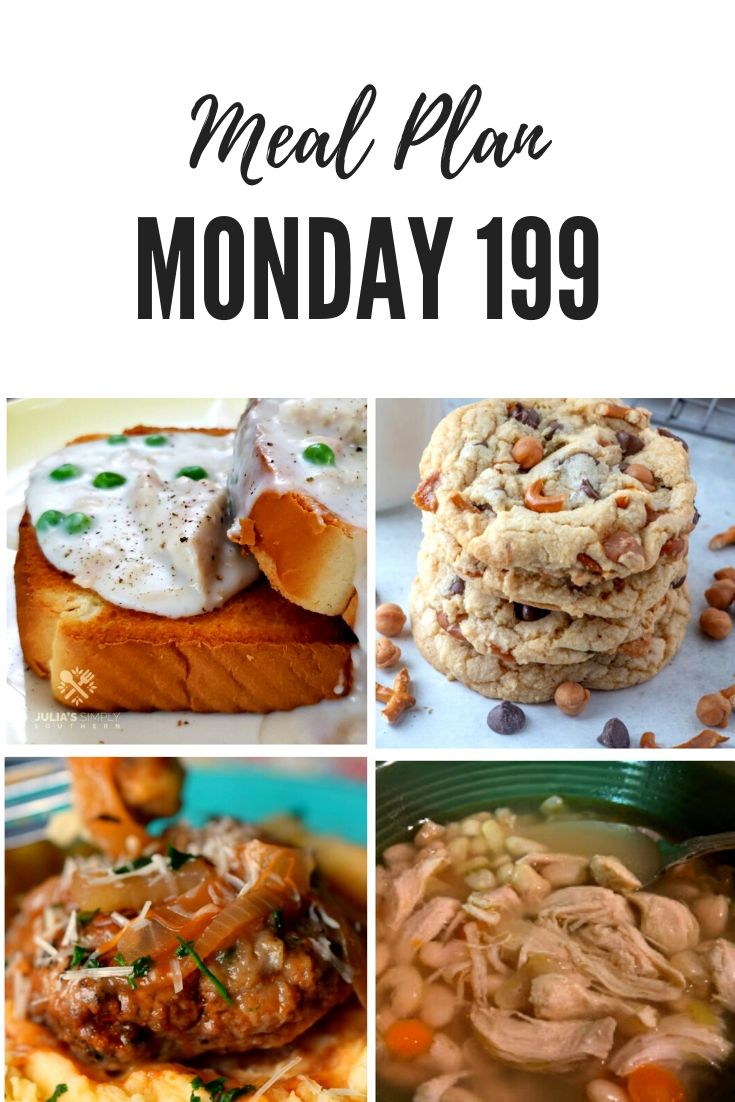 Meal Plan Monday collage of 4 recipe images