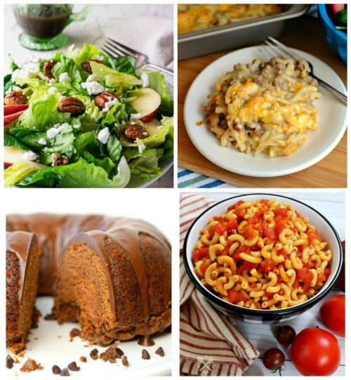 Meal Plan Monday collage of 4 recipes