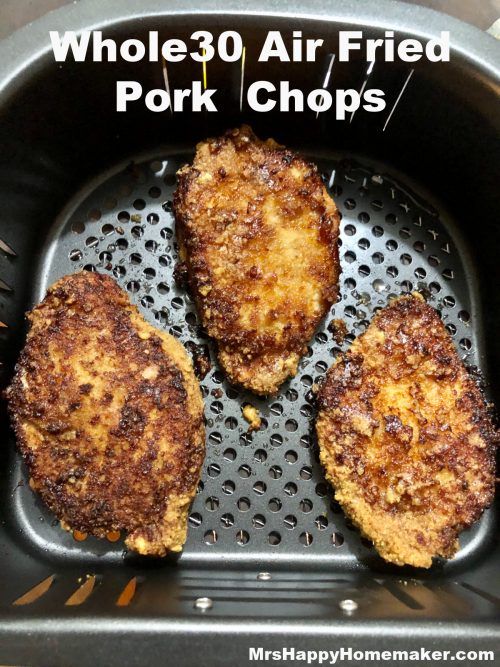 Air fried whole30 friendly pork chops