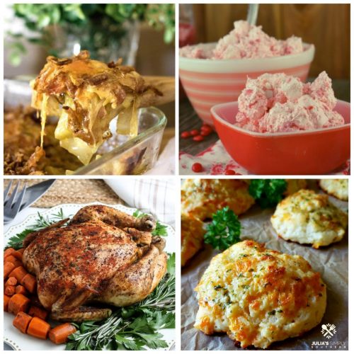 Meal plan monday featured recipe collage of 4 recipes