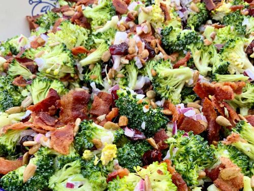 old fashioned broccoli salad dressing recipe Broccoli Salad with Bacon Recipe