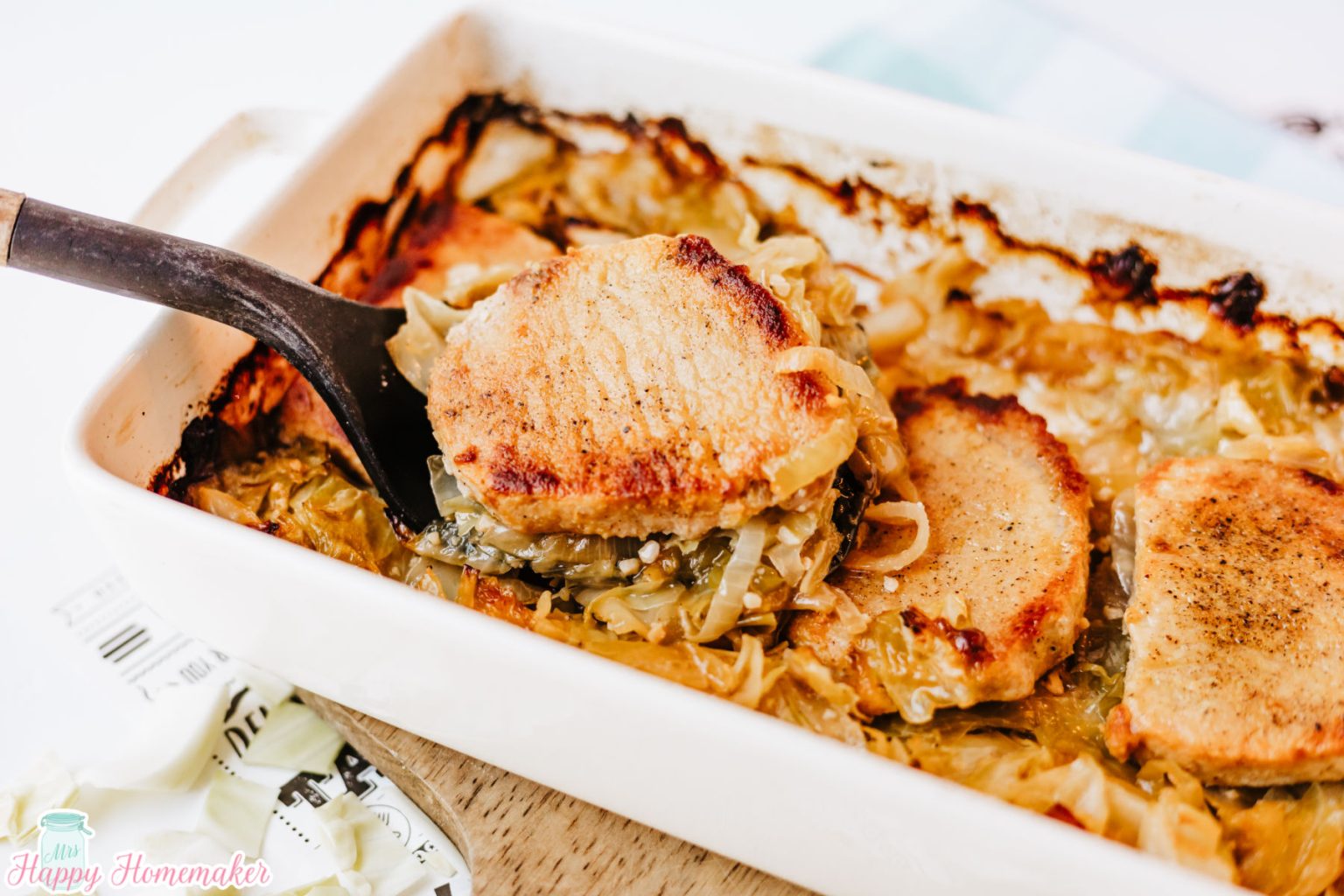 Easy Baked Pork Chops and Cabbage (Grandma's Recipe)