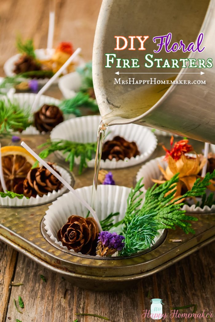 Spring Starters Easy Easy DIY Homemade Fire Starters with Dried Flowers