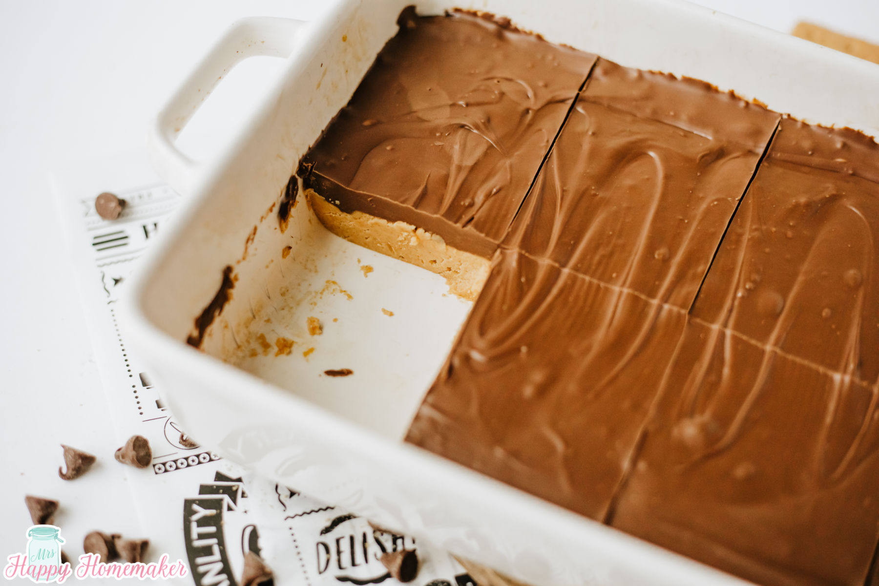No Bake Lunch Lady peanut butter bars