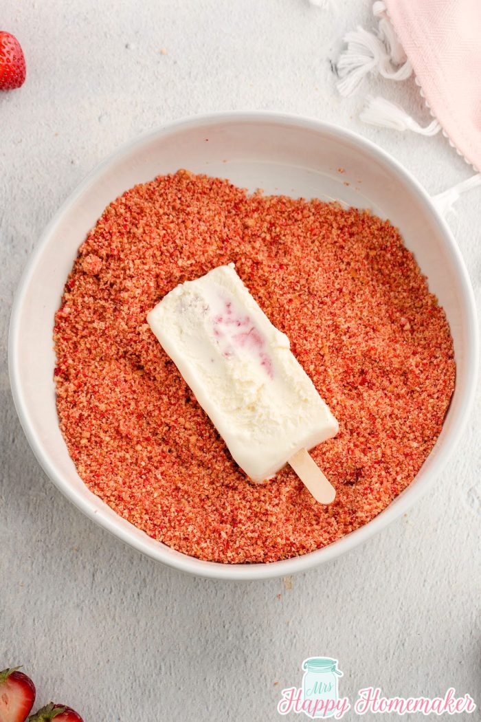 Strawberry Shortcake Ice Cream Bars