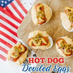 Hot Dog Deviled Eggs
