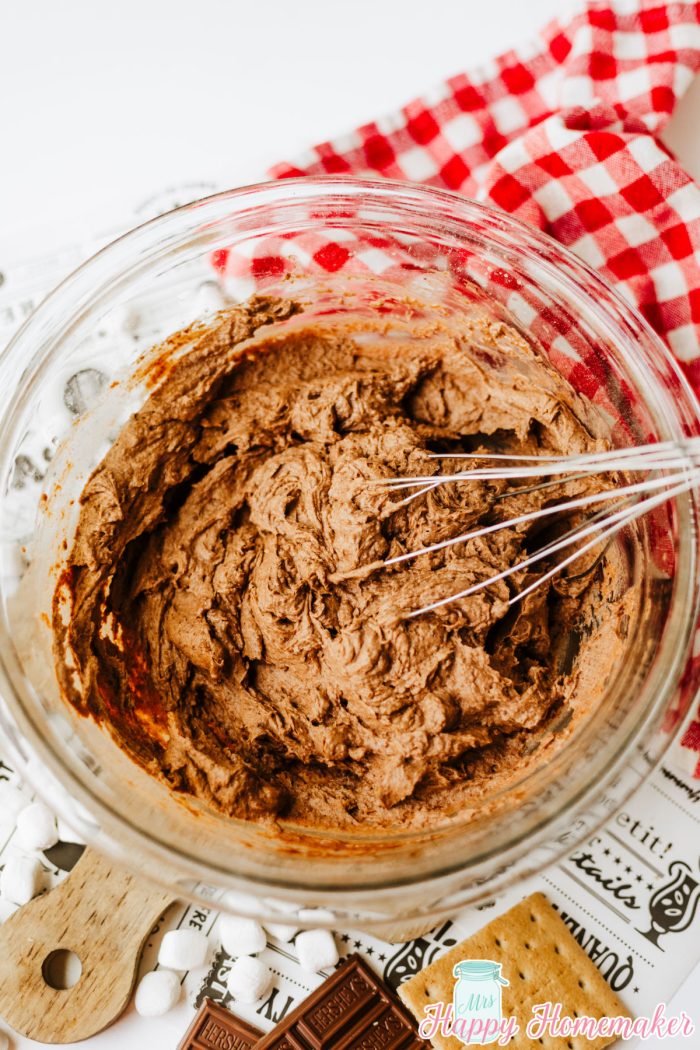 chocolate pudding in a bowl