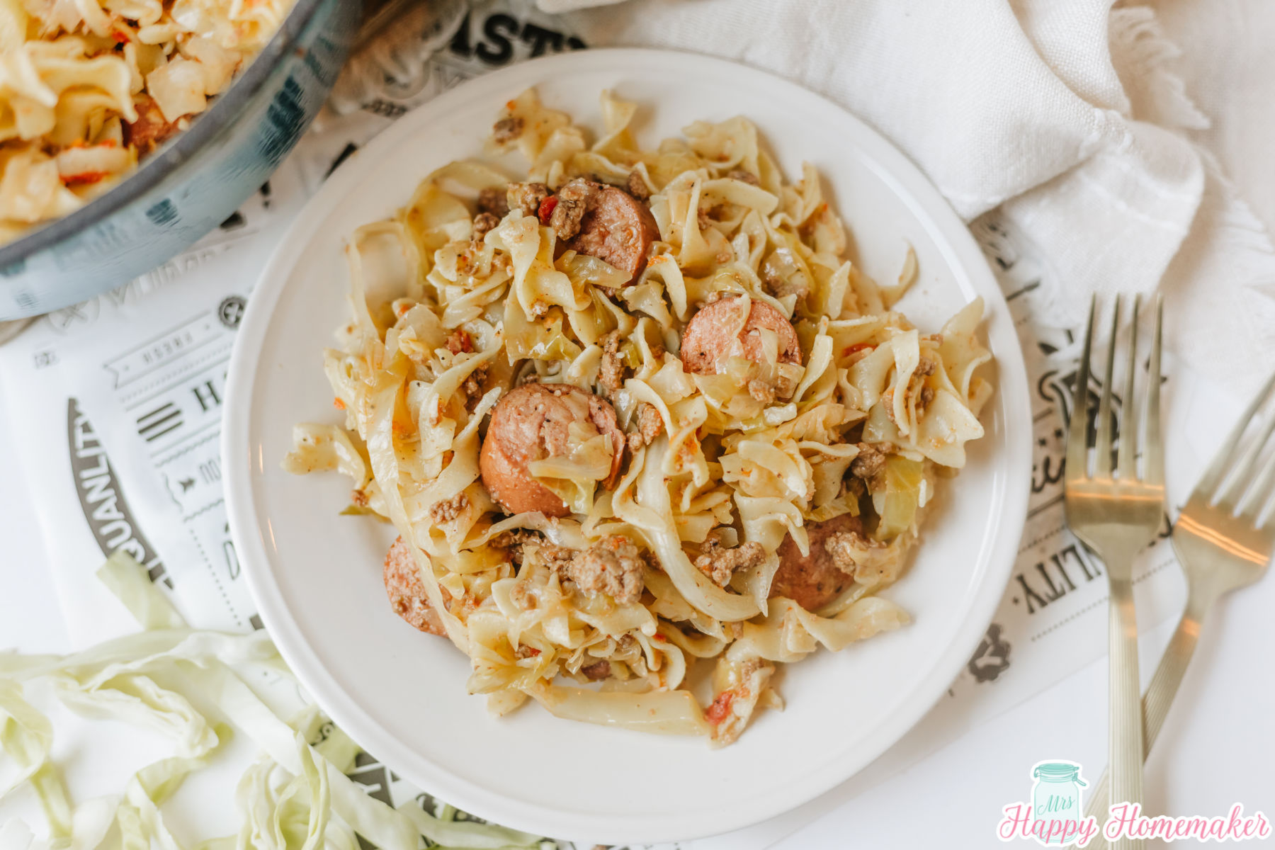 Viral Style Dirty Cabbage and Noodles