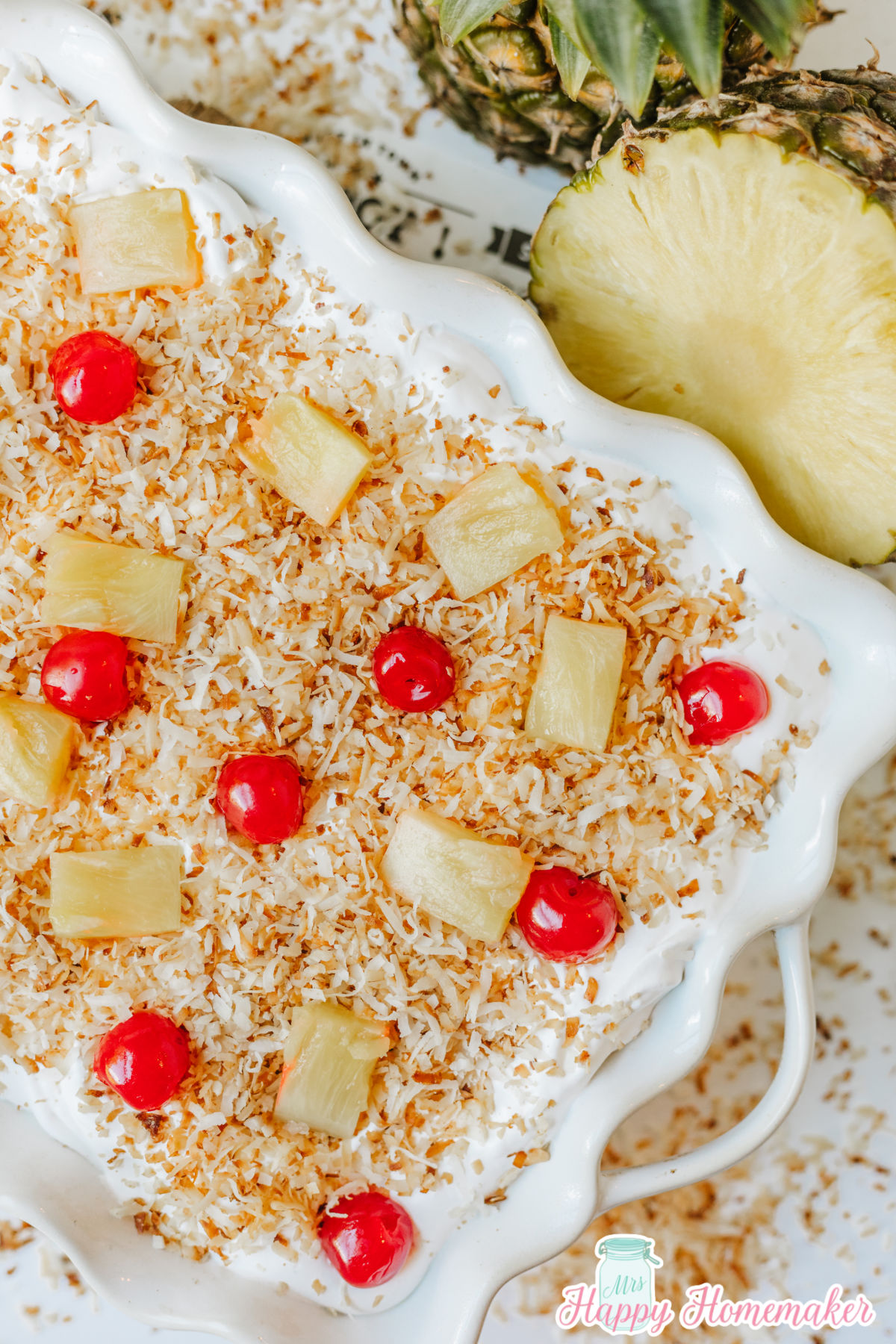 Simple & Easy Pina Colada Poke Cake